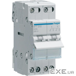Переключатель Hager SFT232 I-0-II с 2-пол. 32А/230В