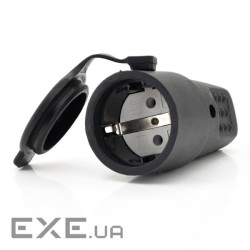 Штепсельний роз&apos,єм з заземленням IP44 16A 250V 602228, Black IP44 16A 250V 602228, Black