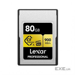 Lexar Memory Flash LCAGOLD080G-RNENG 80GB Professional CFexpress Type A Card GOLD Series Retail