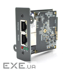 Карта віддаленого управління SNMP для ДБЖ, Lan, RS232, 12V, 110x70x24mm (SNMP-UPS-12) , Lan, RS232, 12V, 110x70x24mm (SN