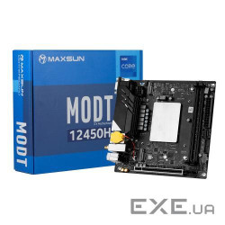 Мат.плата з процесором Maxsun MoDT 12450H ITX WIFI, i5-12450H (4P(HT) 3.3- (MS-MODT 12450H ITX WIFI)