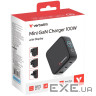 Зарядний пристрій VERBATIM Mini GaN 100W 2xUSB-C, 1xUSB-A, PD3.0, QC3.0 Black (30239)