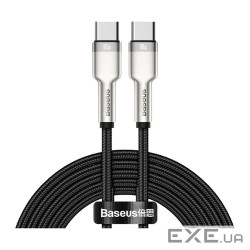 Дата кабель USB-C to USB-C 2.0m 100W metal black Baseus (CATJK-D01)