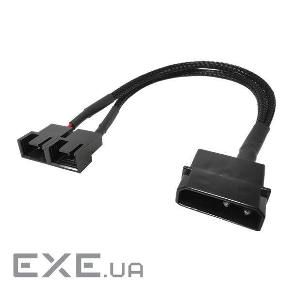 Кабель живлення внутрішній MoleX-FanPower 3p M/M,x2 (2x5V) 0.27m Sleeve (62.09.8297-1)