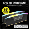 Модуль пам'яті CORSAIR Vengeance RGB Black DDR5 6000MHz 32GB Kit 2x16GB (CMH32GX5M2E6000C36)