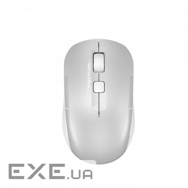 Миша бездротова A4Tech Fstyler FB26CS Air2 (Icy White), колір сірий+білий