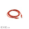Патч-корд RJ45, UTP 5e, 0.5m, 24AWG, CU, червоний KINGDA KD-PAUT3050RD