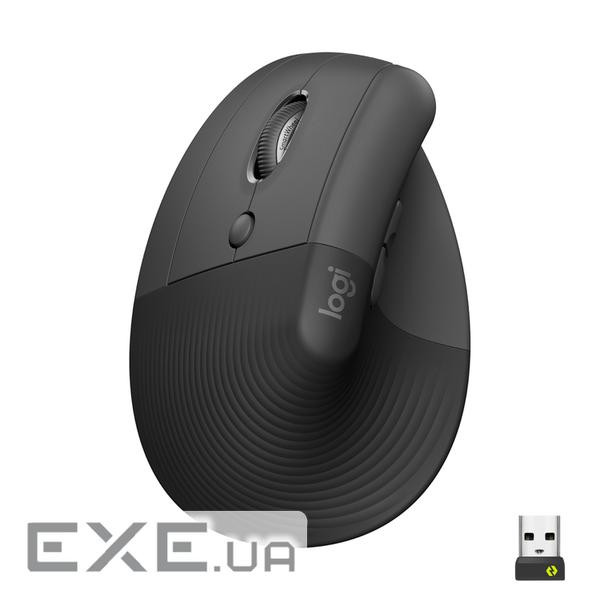 Вертикальна міша LOGITECH Lift Left Vertical Ergonomic Mouse Graphite (L910-006474)