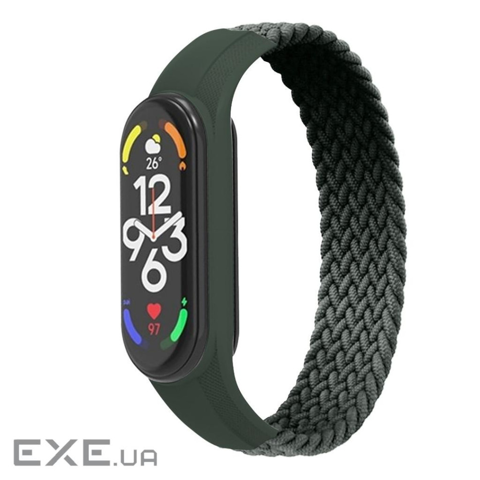 Ремінець ArmorStandart Braided Solo Loop для Xiaomi Mi Band 7/6/5/4 Khaki size L (ARM58760)