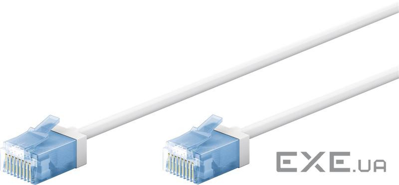 Патч-корд неекранований RJ45 UTP6a 2.0m,patch Slim U-Flexi LSOH PoE+ Cu,білий (75.07.4287-1) (75.07.4287-1)