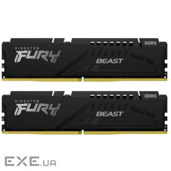 Модуль пам'яті KINGSTON FURY Beast EXPO DDR5 5600MHz 64GB Kit 2x32GB Black (KF556C40BB2K2-64)