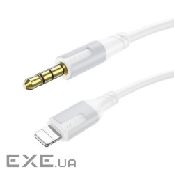 Кабель мультимедійний Lightning to 3.5mm M 1.0m white BOROFONE (6941991108570)