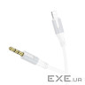 Кабель мультимедійний Lightning to 3.5mm M 1.0m white BOROFONE (6941991108570)