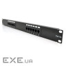Патч-панель 19" 12хRJ-45 UTP 1U cat.5e PiPo (PP125191U)