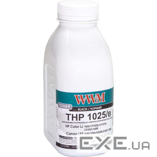 Тонер HP CLJ CP1025/Canon LBP 5050/7100 , 40г Black WWM (HP1025B)