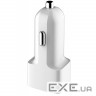 Зарядний пристрій ColorWay 2USB AUTO ID 2.4A (12W) white (CW-CHA009-WT)
