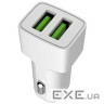 Зарядний пристрій ColorWay 2USB AUTO ID 2.4A (12W) white (CW-CHA009-WT)