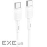 Кабель HOCO X83 Victory Type-C to Type-C 1м White (X83 Victory White 1м )