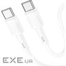 Кабель HOCO X83 Victory Type-C to Type-C 1м White (X83 Victory White 1м )