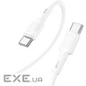 Кабель HOCO X83 Victory Type-C to Type-C 1м White (X83 Victory White 1м )