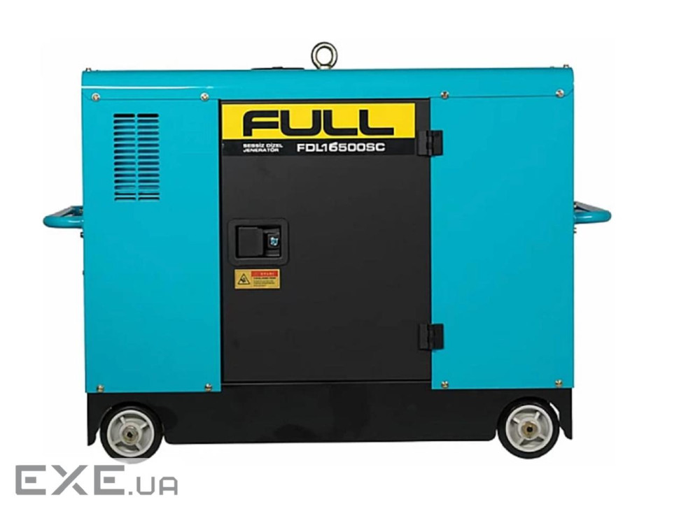 Генератор дизельний FULL FDL16500SC3, 3-фазний 230 / 400V, 50Hz, 16.5kVA / 12kW, бак 50 л, витрата 4