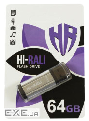Флеш-накопичувач Hi-Rali USB 64GB Stark Series Silver (HI-64GBSTSL)
