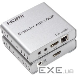 Подовжувач HDMI по кручений парі POWERPLANT HDMI Silver (CA912964)