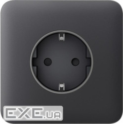 Передня панель для вбудованої розетки Ajax SoloCover for Outlet Basic, graphite (000046675) Ajax SoloCover for Outlet Ba
