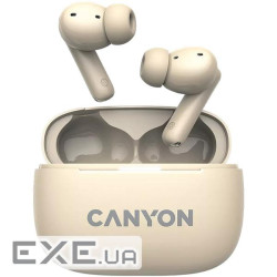 Навушники Canyon TWS-10 OnGo ANC ENC Beige (CNS-TWS10BG)
