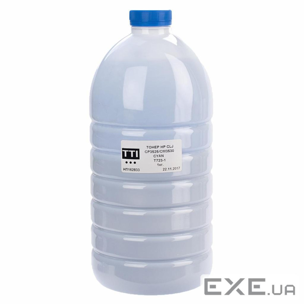 Тонер HP CLJ CP3530/3525 1кг CYAN T723-1 TTI (T-S-EL-HP-723-1-1)