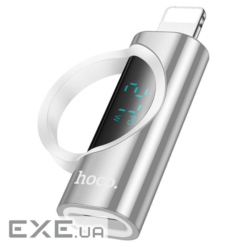 Перехідник HOCO UA32A Type-C(F) => Lighting(M), 60W, індикатор потужності (HOCO UA32AS C(F))