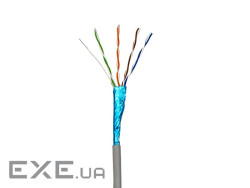 Кабель кручена пара GEAR FTP 4x2x0, 51 Cat5E, CCA, для внутрішніх робіт, сірий, (GEC–FTPCCA051305)