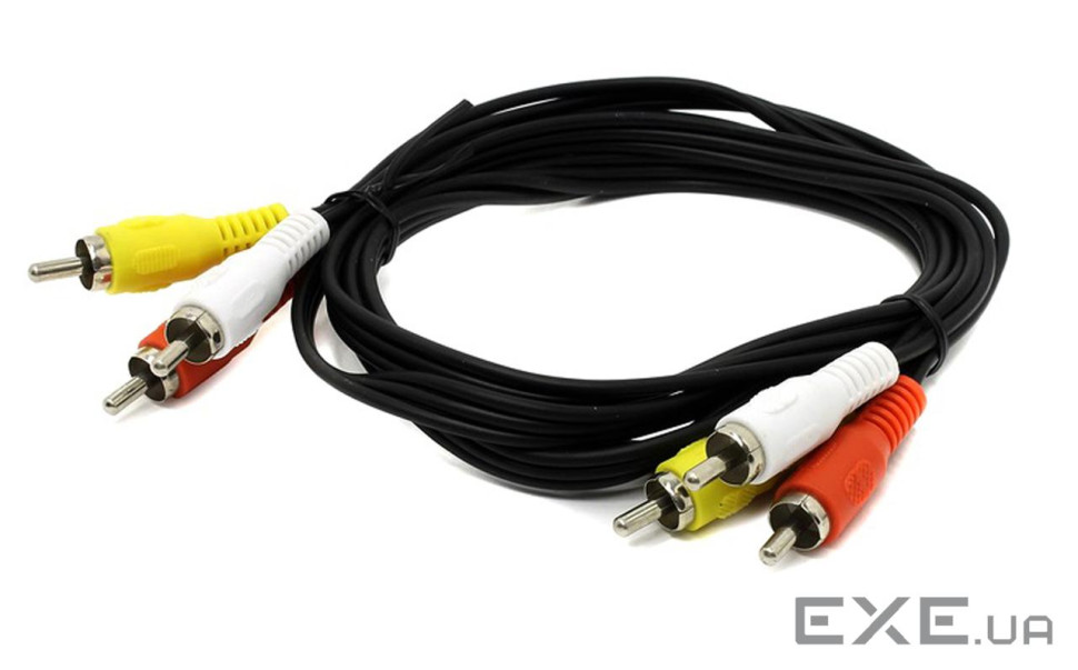 Кабель AV 3xRCA M-3xRCA M, 1.5 м (B00789)