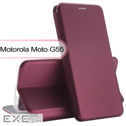 Чохол до мобільного телефона BeCover Exclusive Motorola Moto G55 Red Wine (713521)