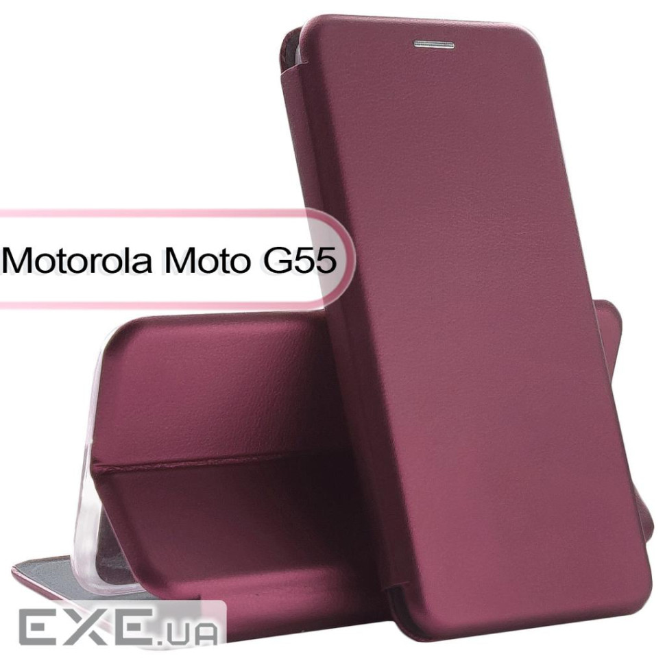 Чохол до мобільного телефона BeCover Exclusive Motorola Moto G55 Red Wine (713521)