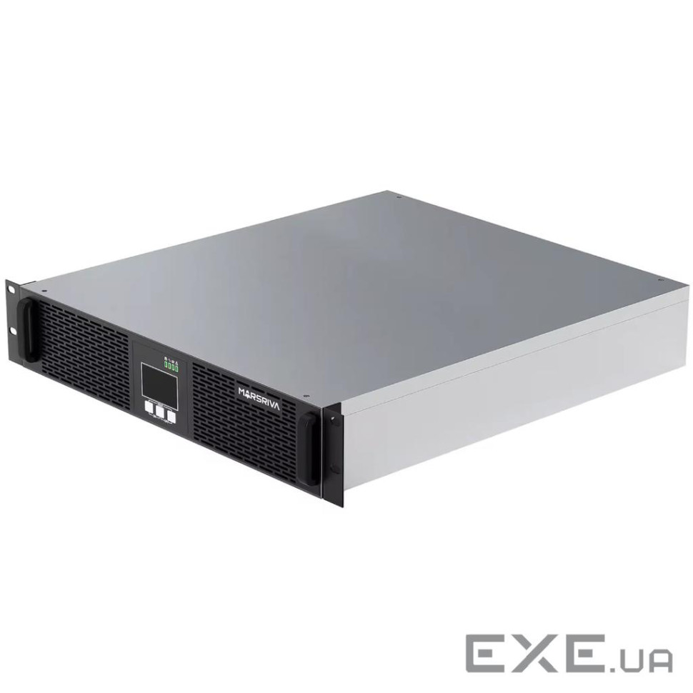 ДБЖ Marsriva MR-US1KRT, 1кВА/1кВт , RM, Smart Online UPS, 1kVA, 2*12V/9Ah