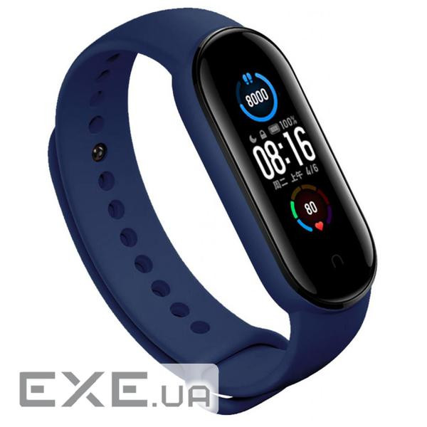 Ремінець BeCover для Xiaomi Mi Smart Band 5/Mi Smart Band 6/Mi Smart Band 7 Deep Blue (705065)