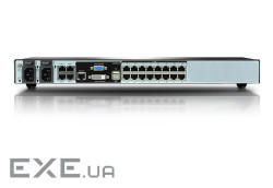 ATEN KN2116VA 1-Local/ 2-Remote Access 16-Port Cat 5 KVM over IP Switch with Virtual Medi