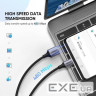 Дата кабель USB 2.0 AM to USB-C 1.0m US288 Aluminum Braid Black Ugreen (60126)