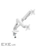 Кронштейн настільний для монітора 17-35" OfficePro MA442W, White, для двох екранів, VESA 100x100 мм/