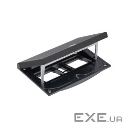 Люк до підлог коробки IP66 2,5хK45 місце 2хRJ45 Keystone, під ключ, чорний (indoor) (KFH201SEC/74)