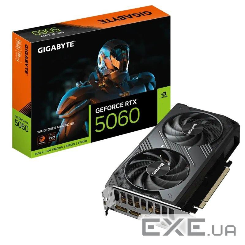 Відеокарта GIGABYTE GeForce RTX 5060 WindForce Max OC 8G (GV-N5060WF2MAX OC-8GD)