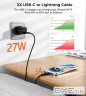 Кабель USB3.1 Type-C M-Lightning M, 1.0 м, PD 27W чорний Choetech (XCL-1030-BK)