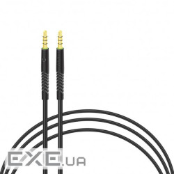 Кабель мультимедійний 3.5mm M to 3.5mm M 1.2m black Intaleo (1283126487538)