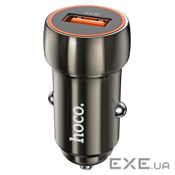 АЗУ 12-24V HOCO Z46, 1xUSB 3.0, 18W, Black, Box (HOCO Z46 / B)