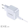 Мережевий зарядний пристрій Choetech PD8007-EU-WH, USB-С