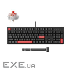 Клавіатура механічна Lemokey X3 87Key, Keychron Red, USB-A, QMK/VIA, Hot-Swap, EN/UKR, RG (X3-H1-UA) Lemokey X3 87Key, K