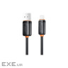 Дата кабель USB 2.0 AM to Lightning 2.0m 3A black XO (NB302-AI-2.black)