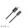 Дата кабель USB 2.0 AM to Lightning 2.0m 3A black XO (NB302-AI-2.black)