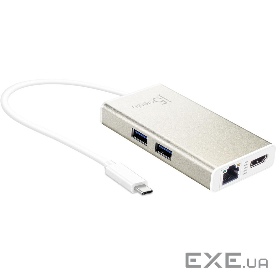 Багатопортовий мультиадаптер J5create JCA374-N, USB Type-C 5-в-1